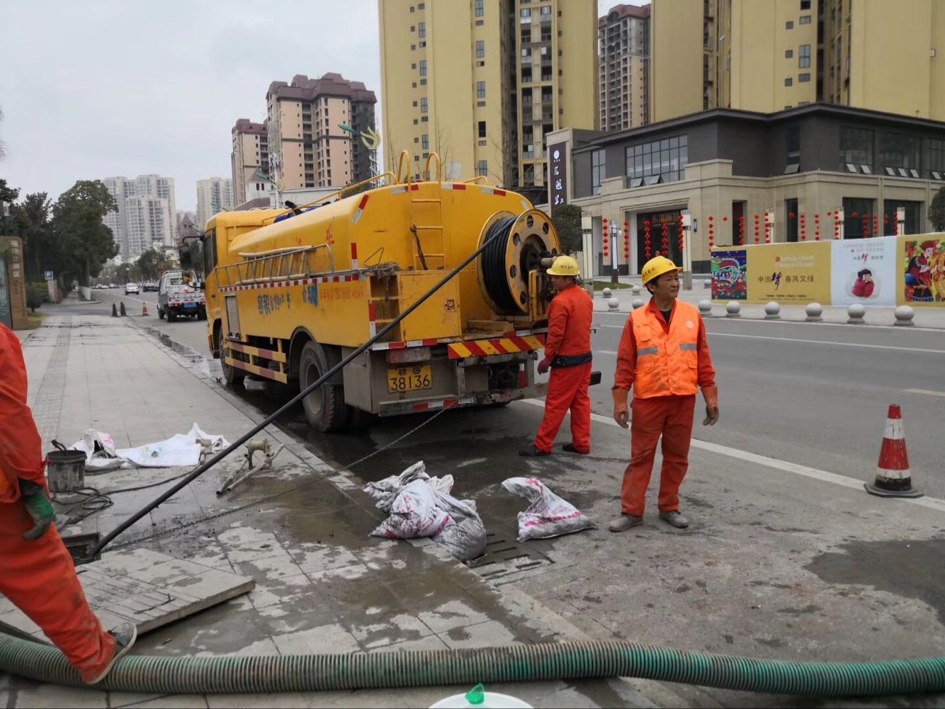 张家港排污管道清淤-管道清洗